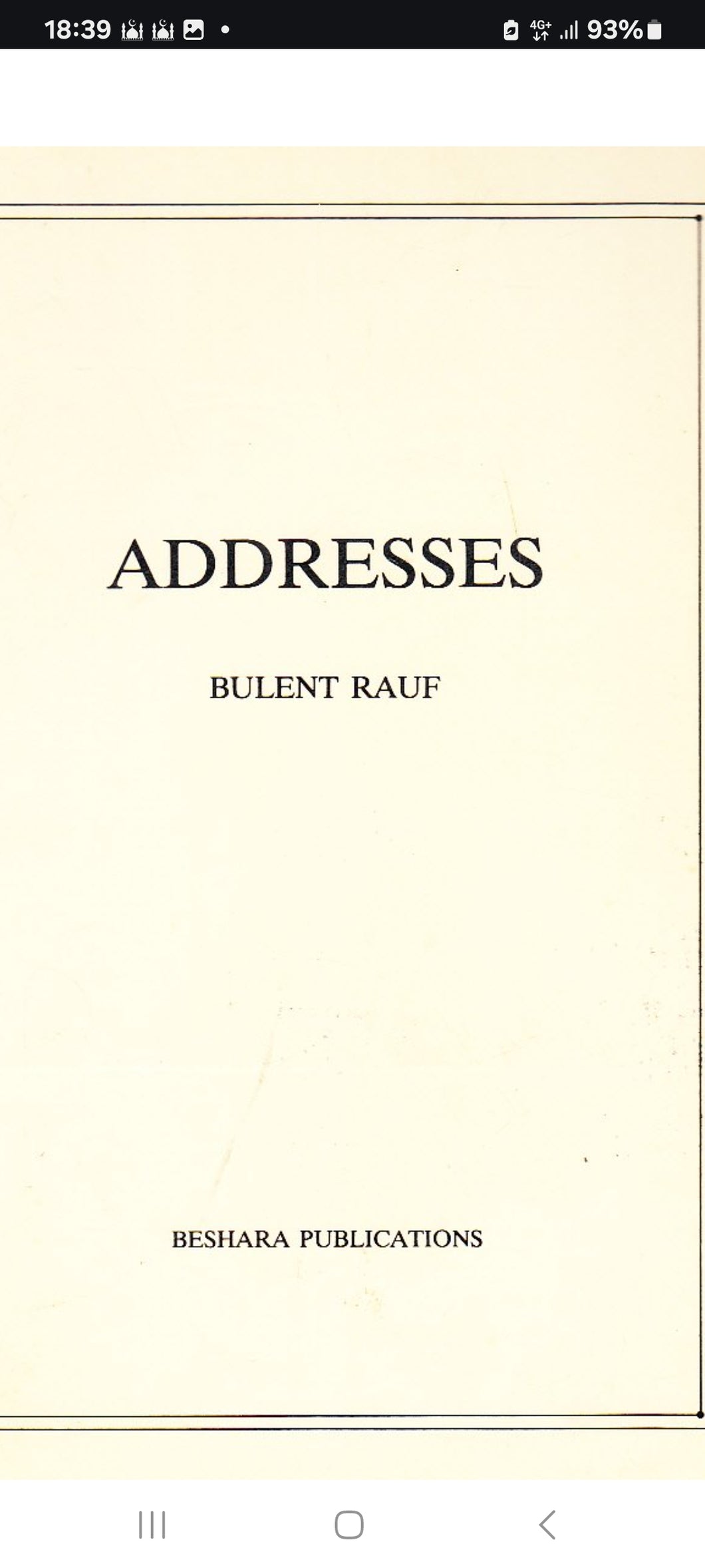 Addresses