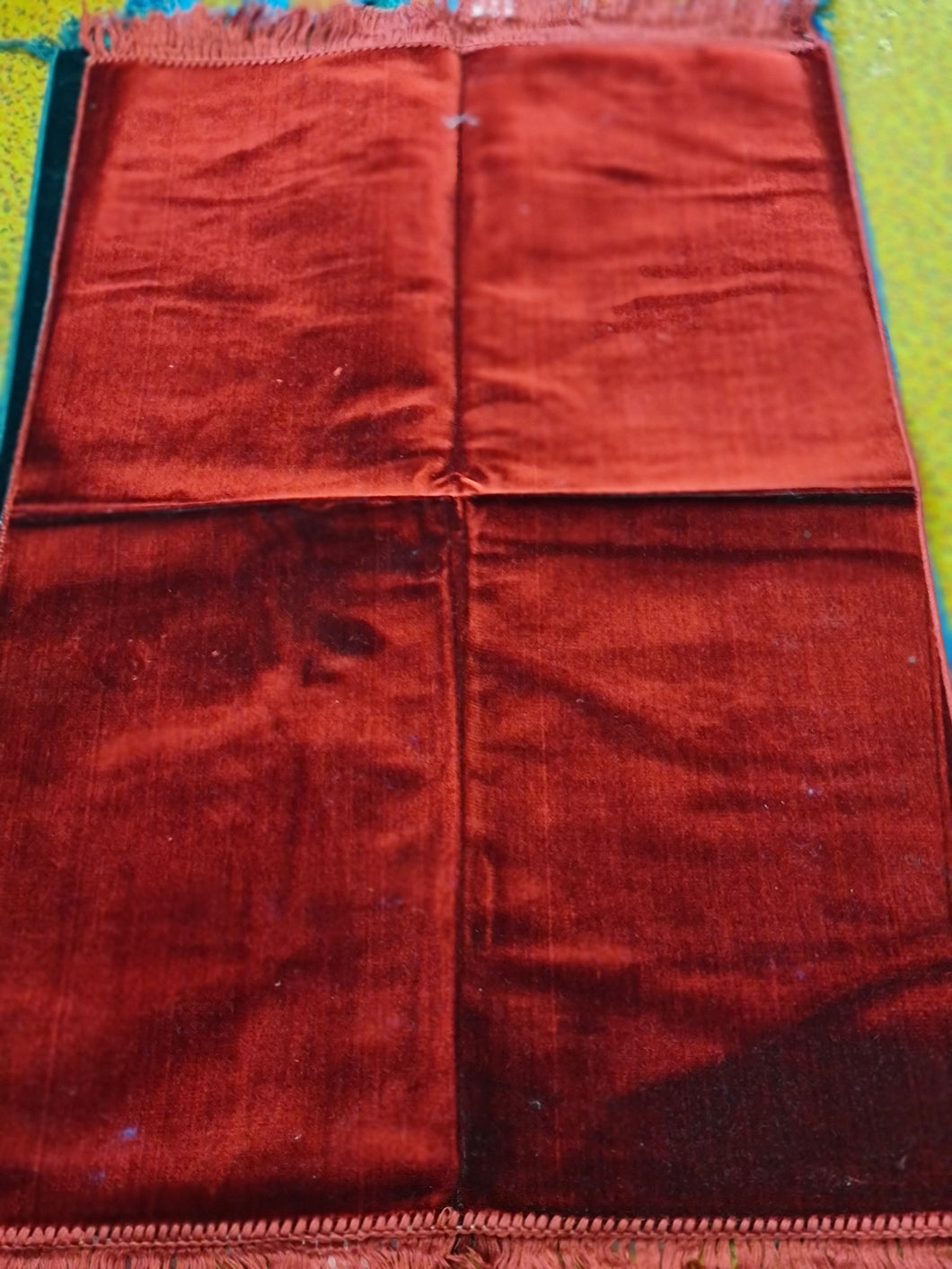 Red Velour Good Quality Turkish Prayer mat