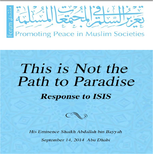 This is not the path to Paradise Response to Isis